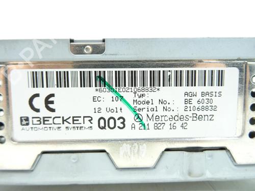 Elektronische module MERCEDES-BENZ E-CLASS (W211) E 320 CDI (211.026) | BP30089869M83 