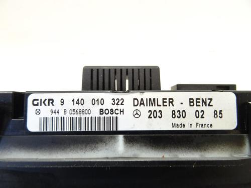 Used Climate control Climate control MERCEDES-BENZ C-CLASS (W203) C 270 CDI (203.016) (163 hp) 21970803 21970803