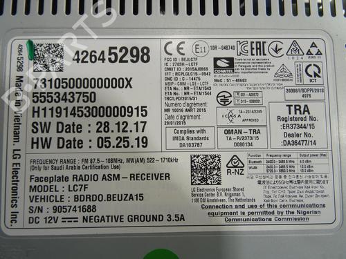 Radio OPEL CORSA E (X15) 1.4 Turbo (08, 68) | BP26657039E6 - Image 5