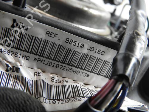 Driver airbag NISSAN QASHQAI I (J10, NJ10) 2.0 dCi All-wheel Drive | BP21971331C9