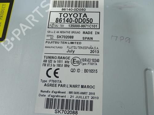 Radio TOYOTA YARIS (_P13_) 1.5 Hybrid (NHP130_, NHP130) | BP23787121E6 