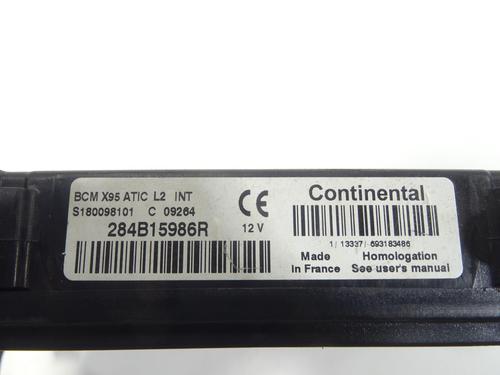 Used Fuse box Fuse box RENAULT SCÉNIC III (JZ0/1_) 1.6 E85 (JZ03, JZ1Y) (110 hp) 27212749 27212749