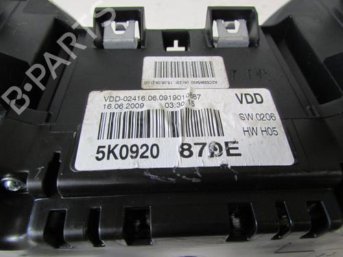 Used Instrument cluster VW GOLF VI (5K1) [2008-2014]  20039577