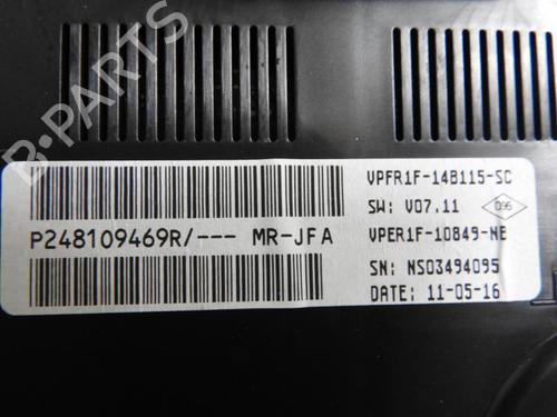 Instrument cluster RENAULT SCÉNIC IV (J9_) 1.6 dCi 130 | BP25268663C47 