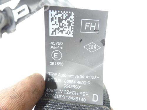 Front right seatbelt RENAULT TRAFIC III Van (FG_) 1.6 dCi 125 (FGMH) | BP35888053I25 - Image 2