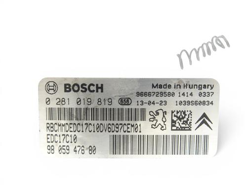 Electronic module CITROËN C3 Picasso (SH_) 1.6 HDI 90 | BP37251140M83 - Image 8