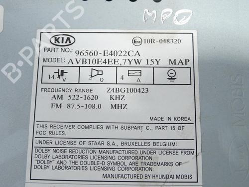 Radio KIA SOUL II (PS) | BP27633721E6 - Image 2