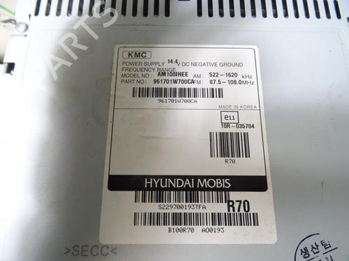 Used Radio Radio KIA RIO III (UB) 1.25 CVVT (86 hp) 20047026 20047026