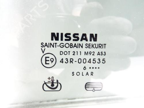 Used Rear left door window Rear left door window NISSAN PATHFINDER III (R51) 2.5 dCi 4WD (174 hp) 33333052 33333052