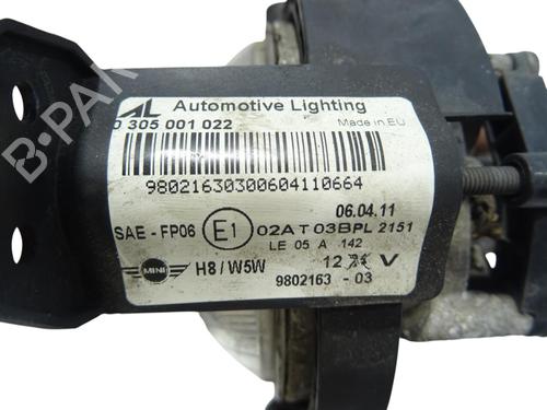 Used Left front fog light Left front fog light MINI MINI COUNTRYMAN (R60) Cooper SD ALL4 (143 hp) 34501377 34501377