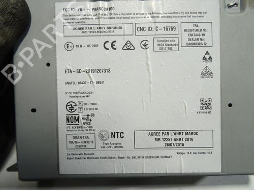 Bilradio PEUGEOT 208 II (UB_, UP_, UW_, UJ_) 1.2 PureTech 100 | BP23787005E6 
