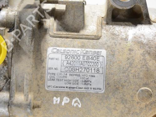 AC compressor NISSAN NAVARA NP300 (D40) 2.5 dCi 4WD | BP31669777M34 