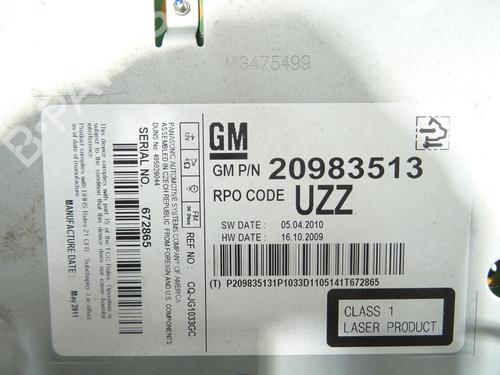 Radio OPEL ASTRA J Sports Tourer (P10) 1.7 CDTI (35) | BP24398419E6 