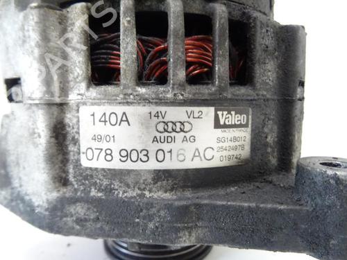 Used Alternator Alternator VW PASSAT B5.5 Variant (3B6) 2.5 TDI 4motion (150 hp) 20176459 20176459