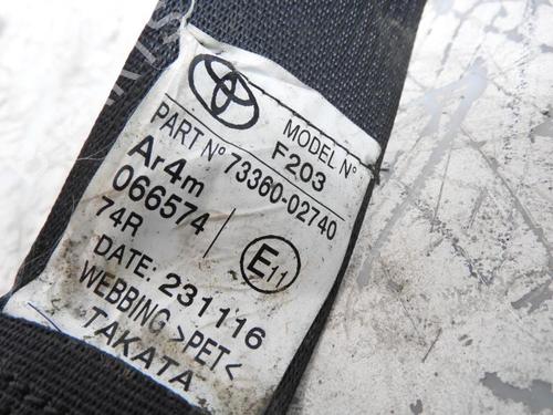 Used Rear right seatbelt Rear right seatbelt TOYOTA AURIS (_E18_) 1.8 Hybrid (ZWE186_, ZWE186R) (136 hp) 40203102 40203102