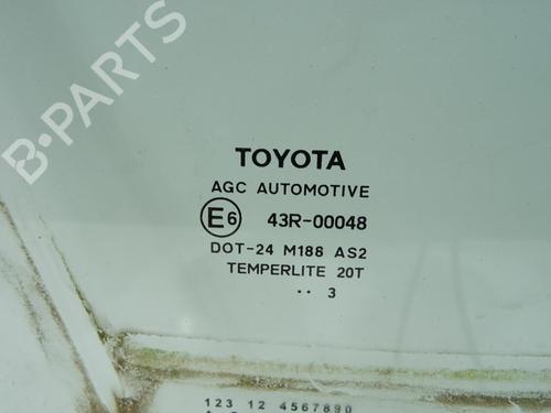 Rear right door window TOYOTA YARIS (_P13_) 1.5 Hybrid (NHP130_, NHP130) | BP23787067C21 