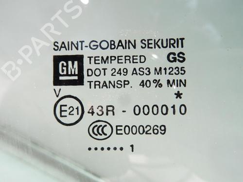 Rear right door window OPEL CORSA D (S07) 1.3 CDTI (L08, L68) | BP24420788C21 