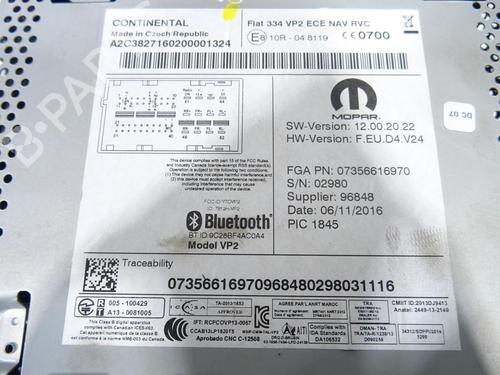 Radio FIAT 500X (334_)  | BP21554853E6 