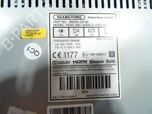 Radio SSANGYONG TIVOLI 1.6 XDi 160 | BP32192572E6 - Image 5
