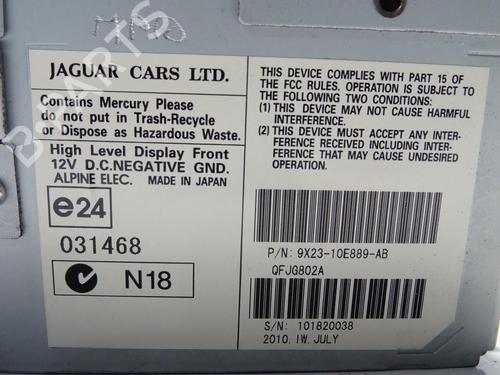 Display monitor JAGUAR XF I (X250) 3.0 D | BP30171232C48