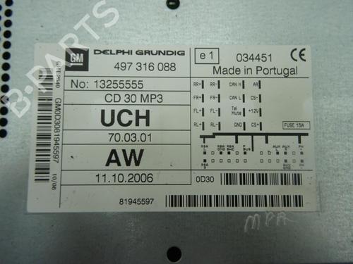 Used Radio Radio OPEL ASTRA H TwinTop (A04) 1.9 CDTi (L67) (150 hp) 32250088 32250088