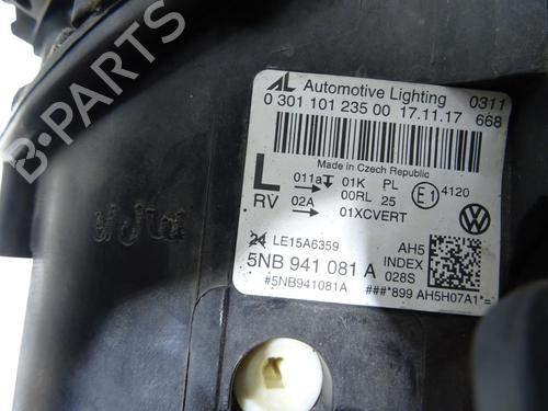 Scheinwerfer links für Scheinwerfer links VW TIGUAN (AD1, AX1) 2.0 TDI 4motion (150 hp) 39891290 39891290