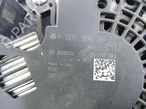 Alternator MERCEDES-BENZ A-CLASS (W176) A 160 CDI / d (176.011) | BP31839317M7