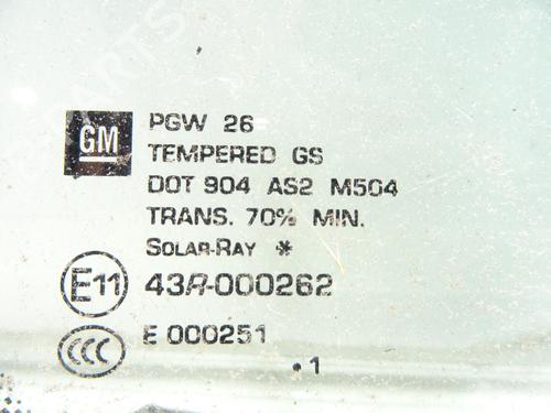Front right quarter glass OPEL MERIVA B MPV (S10) 1.7 CDTI (75) | BP27640015C112 
