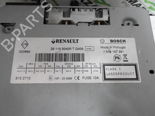 Radio RENAULT MEGANE III Grandtour (KZ0/1) 1.5 dCi (KZ09, KZ0D, KZ1G, KZ29, KZ14, KZ1W, KZ10, KZ1F,... | BP20047586E6 