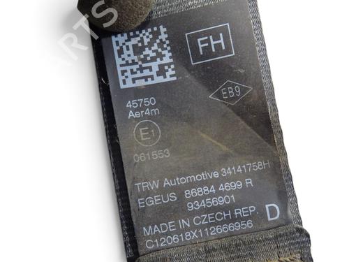 Front right seatbelt RENAULT TRAFIC III Van (FG_) 1.6 dCi 125 (FGMH) | BP38976538I25 - Image 3