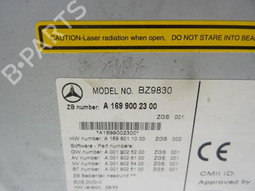 Used Radio Radio MERCEDES-BENZ A-CLASS (W169) A 180 CDI (169.007, 169.307) (109 hp) 27890761 27890761