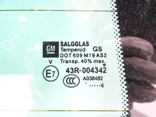 Rear right quarter glass OPEL ASTRA J GTC 2.0 OPC Turbo (08) | BP29543225C92 