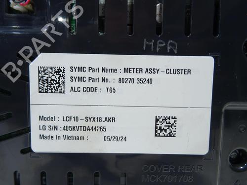 Used Instrument cluster Instrument cluster SSANGYONG TIVOLI 1.5 (163 hp) 29208444 29208444