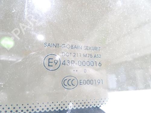 Rear right door window CITROËN BERLINGO MULTISPACE (B9) 1.6 HDi 75 16V | BP25268537C21 