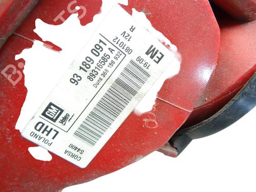 Used Right taillight Right taillight OPEL CORSA D (S07) 1.2 (L08, L68) (86 hp) 39910201 39910201