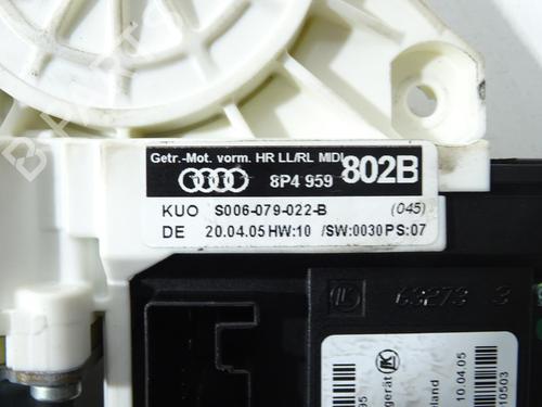 Right rear window motor AUDI A3 Sportback (8PA) 3.2 V6 quattro | BP27220449E22 