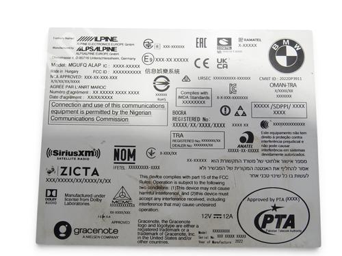 Radio BMW 4 Coupe (G22, G82) M 440 i Mild-Hybrid xDrive | BP37251191E6 - Image 8