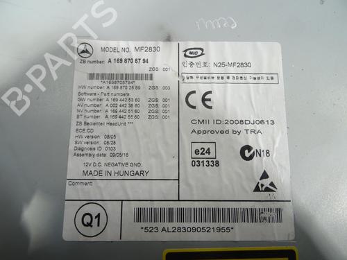 Radio MERCEDES-BENZ B-CLASS Sports Tourer (W245) B 180 CDI (245.207) | BP22232532E6 