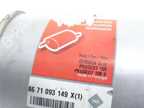 Exhaust system PEUGEOT 106 II (1A_, 1C_) 1.5 D | BP31269879M121 