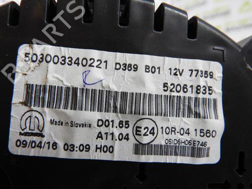 Used Instrument cluster FIAT 500X (334_) 1.6 D Multijet (334AXA1B, 334AXA11) (120 hp) 20058524