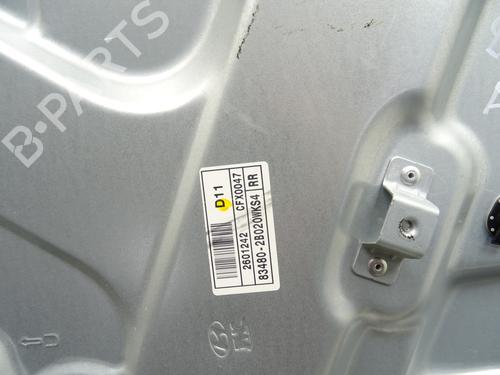 Rear right window mechanism HYUNDAI SANTA FÉ II (CM) 2.2 CRDi GLS 4x4 | BP30097231C25