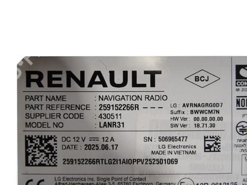Radio DACIA DUSTER (PYM_, PYN_) 1.6 HYBRID 140 | BP39166756E6 - Image 4