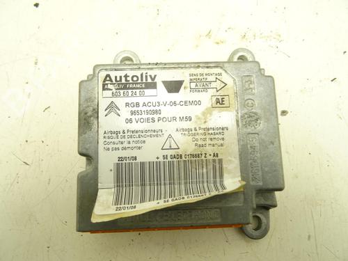 Used ECU airbags CITROËN BERLINGO / BERLINGO FIRST MPV (MF_, GJK_, GFK_) 1.6 HDI 90 (MF9HX) (90 hp) 30948439