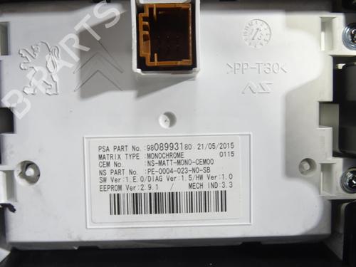 Instrument cluster PEUGEOT 5008 (0U_, 0E_) 2.0 HDi 150 / BlueHDi 150 | BP25594391C47 