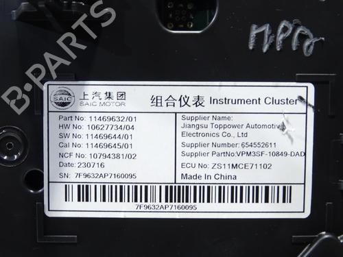 Instrument cluster MG MG ZS SUV (AZS1) 1.0 T-GDi | BP27972835C47 - Image 2