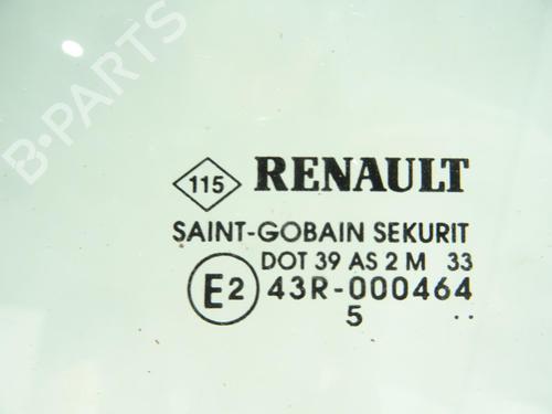Dør rude ventre bagtil Dør rude ventre bagtil RENAULT CLIO III (BR0/1, CR0/1) 1.5 dCi (BR0H, CR0H, CR1S, BR1S) (106 hp) 23933579 23933579