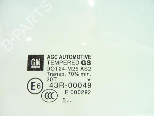 Front right door window OPEL ASTRA J GTC 2.0 OPC Turbo (08) | BP29543221C19 