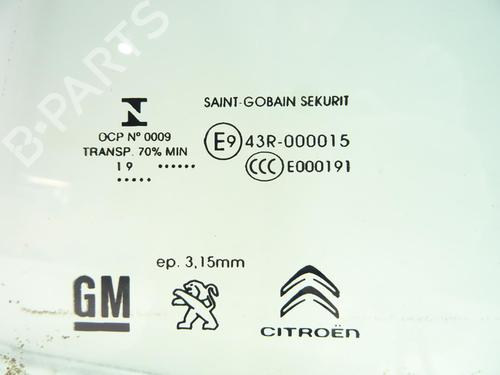 Used Front left door window Front left door window CITROËN BERLINGO Box Body/MPV (K9) 1.5 BlueHDi 100 (102 hp) 28612010 28612010