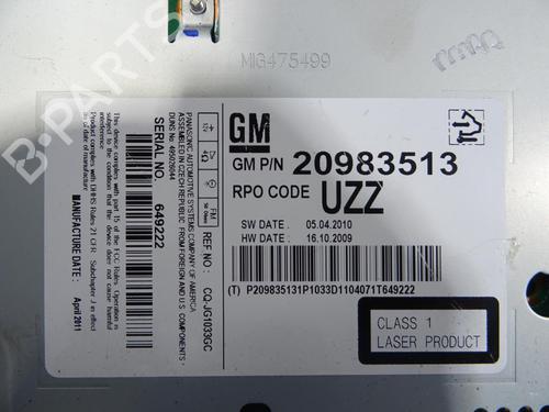 Used Radio Radio OPEL ASTRA J Sports Tourer (P10) 1.7 CDTI (35) (125 hp) 27716449 27716449