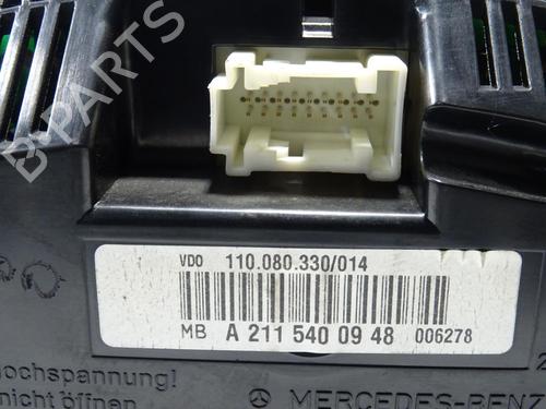 Used Instrument cluster Instrument cluster MERCEDES-BENZ E-CLASS (W211) E 320 CDI (211.022) (224 hp) 34167088 34167088